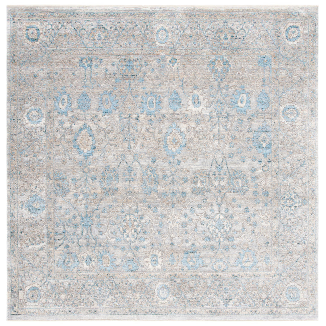 SAFAVIEH Dream Collection DRM408H Grey / Blue Rug Image 6