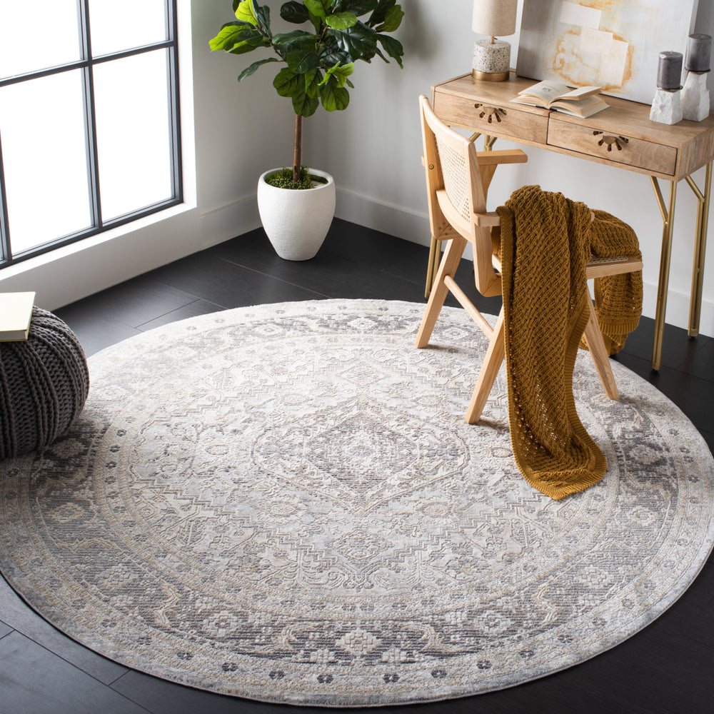 SAFAVIEH Dream Collection DRM411F Grey / Ivory Rug Image 2