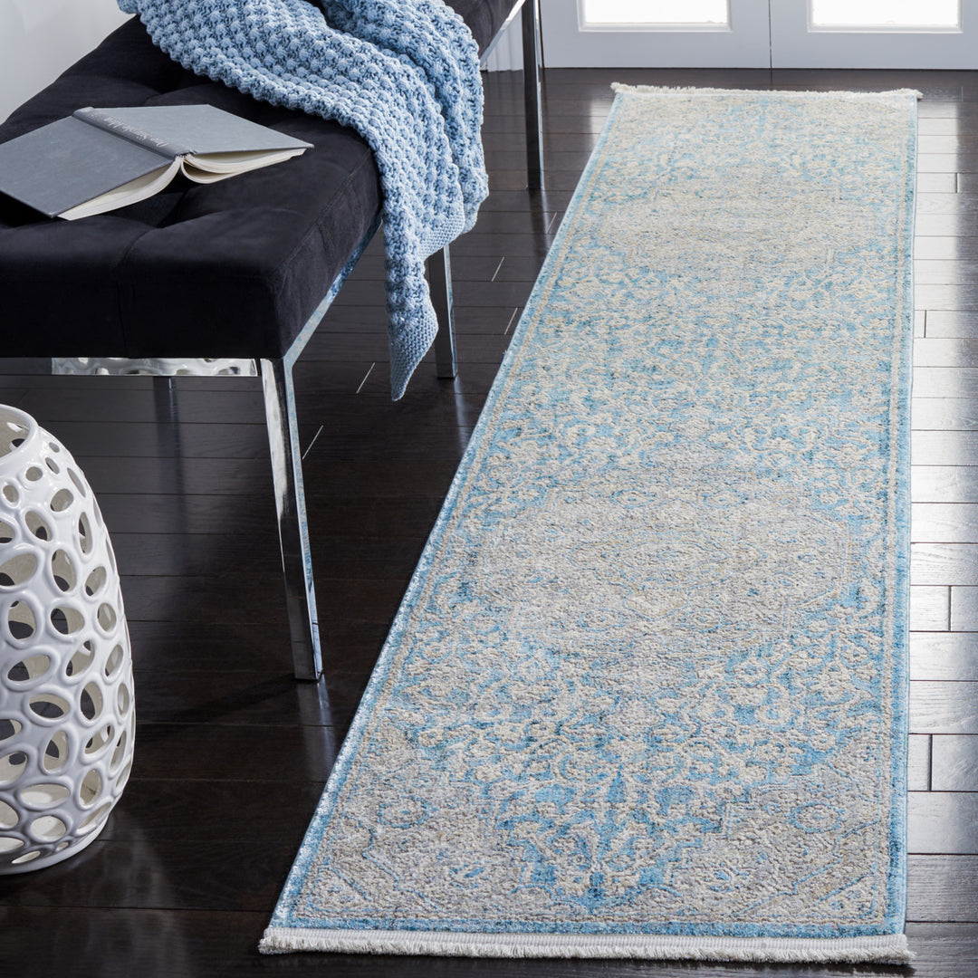 SAFAVIEH Dream Collection DRM412M Blue / Grey Rug Image 3