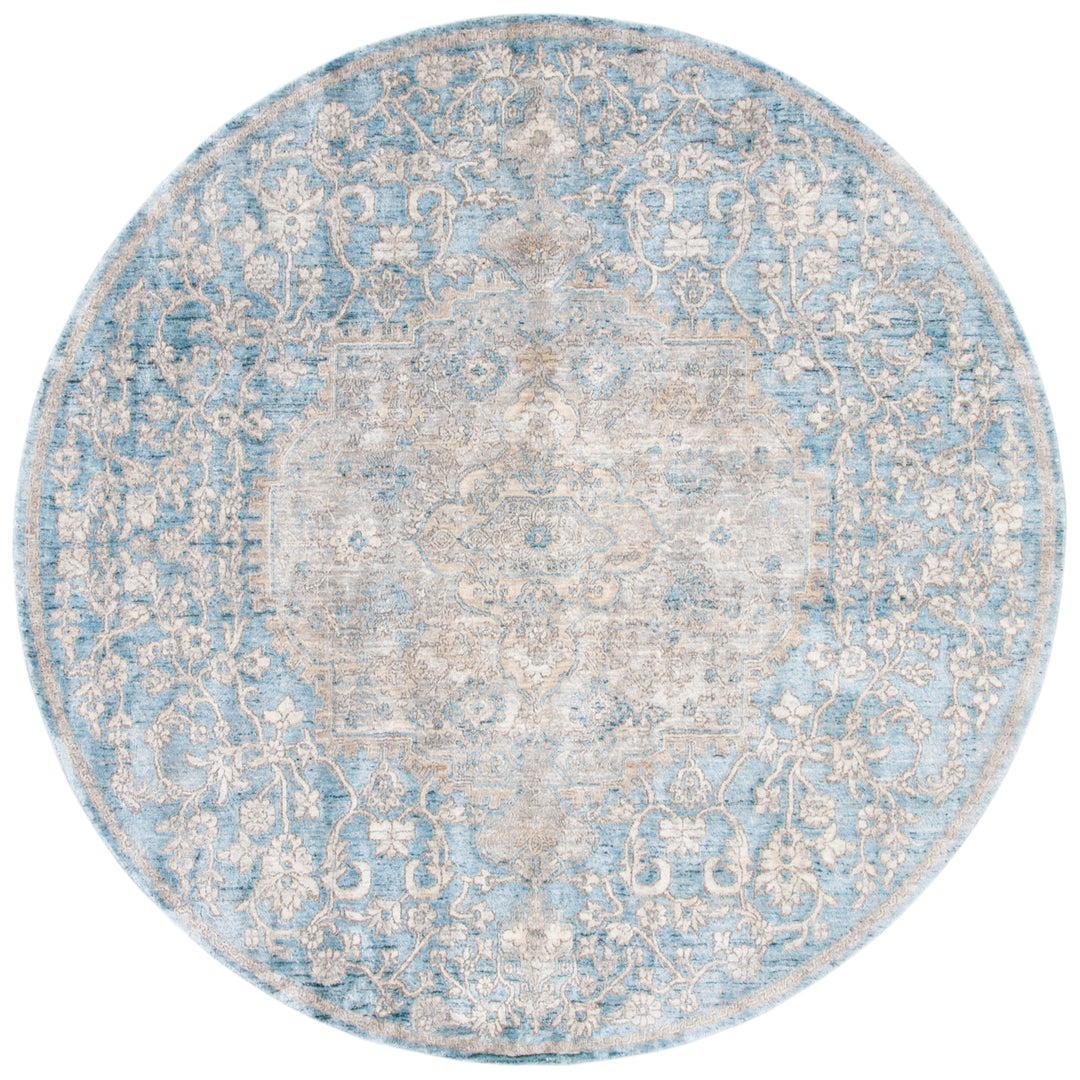 SAFAVIEH Dream Collection DRM412M Blue / Grey Rug Image 4