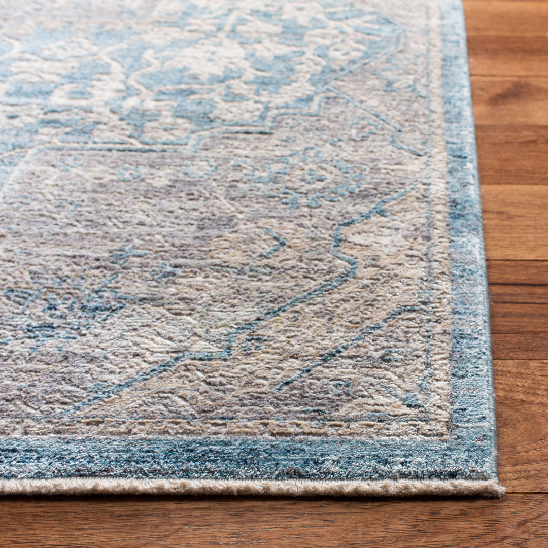 SAFAVIEH Dream Collection DRM412M Blue / Grey Rug Image 7