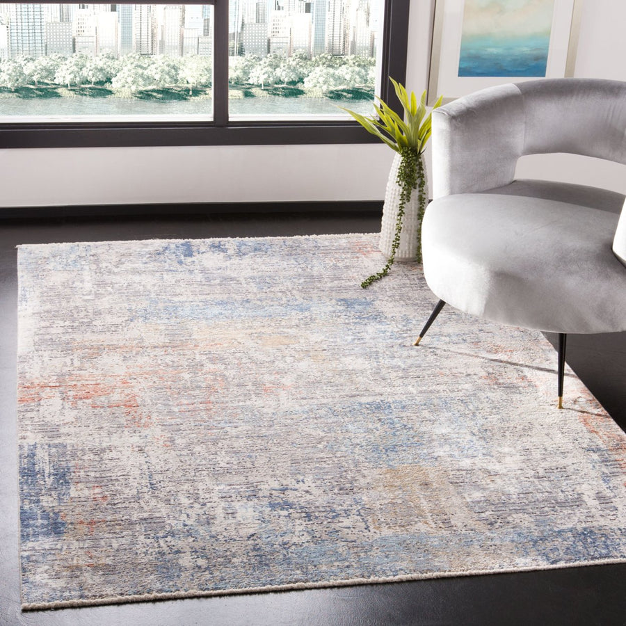 SAFAVIEH Dream Collection DRM428F Grey / Blue Rug Image 1