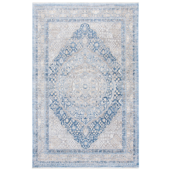 SAFAVIEH Dream Collection DRM489N Navy / Grey Rug Image 2