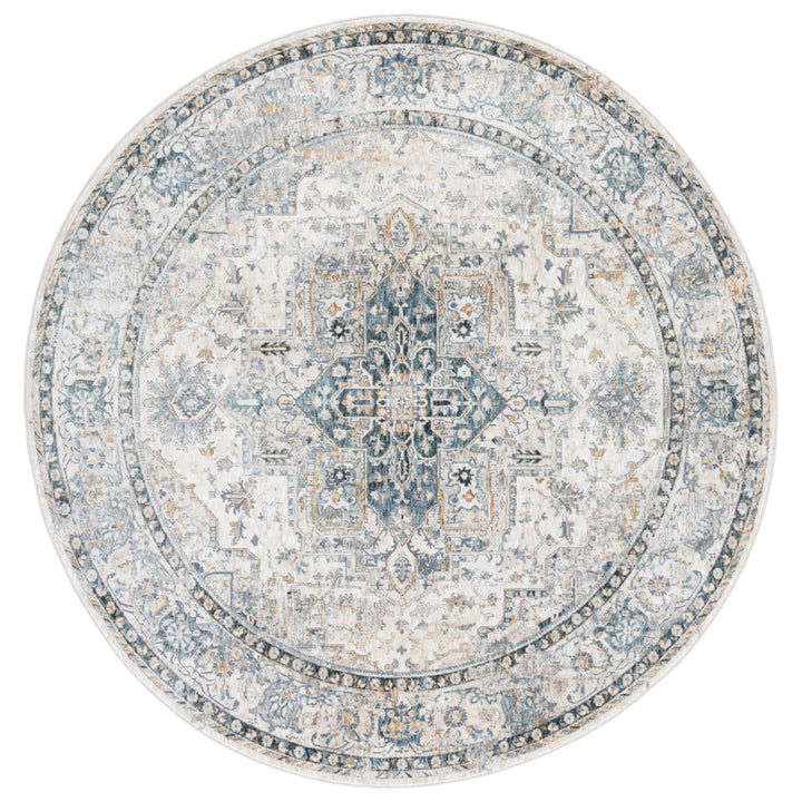 SAFAVIEH Dream Collection DRM723A Ivory / Navy Rug Image 4