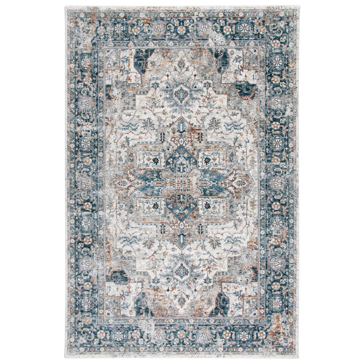 SAFAVIEH Dream DRM723B Ivory / Light Blue Rug Image 10