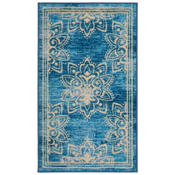 SAFAVIEH Disney Rugs DSN526K Turquoise/Gold Rug Image 1