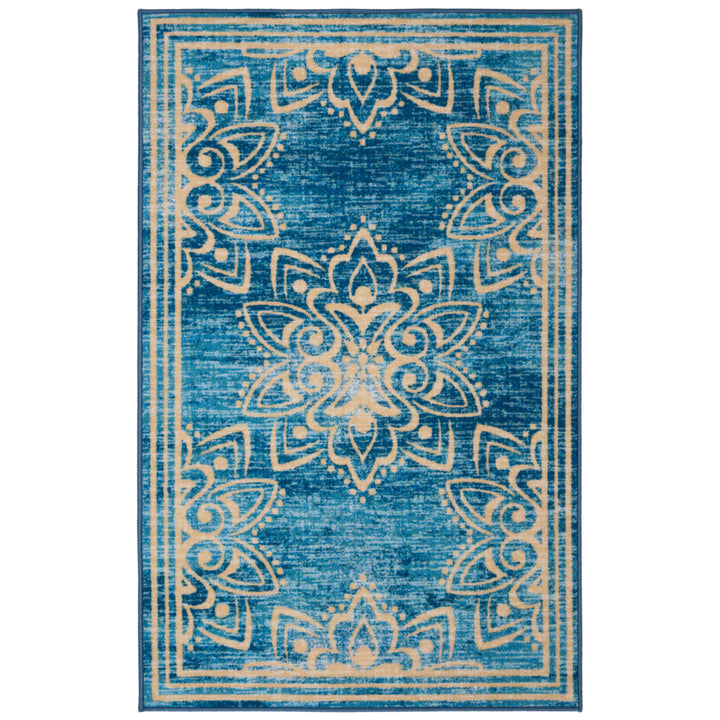 SAFAVIEH Disney Rugs DSN526K Turquoise/Gold Rug Image 6