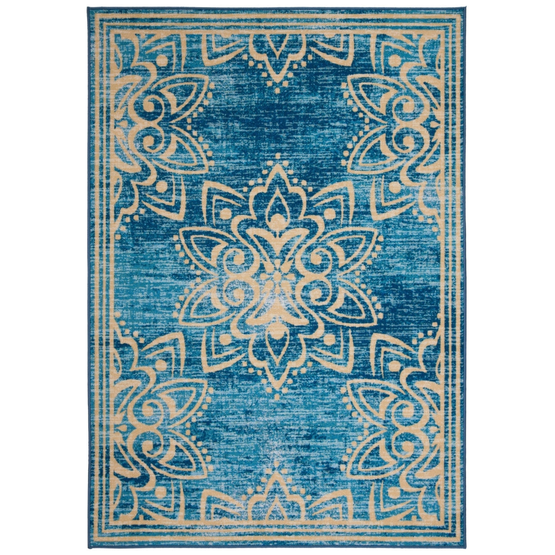 SAFAVIEH Disney Rugs DSN526K Turquoise/Gold Rug Image 7