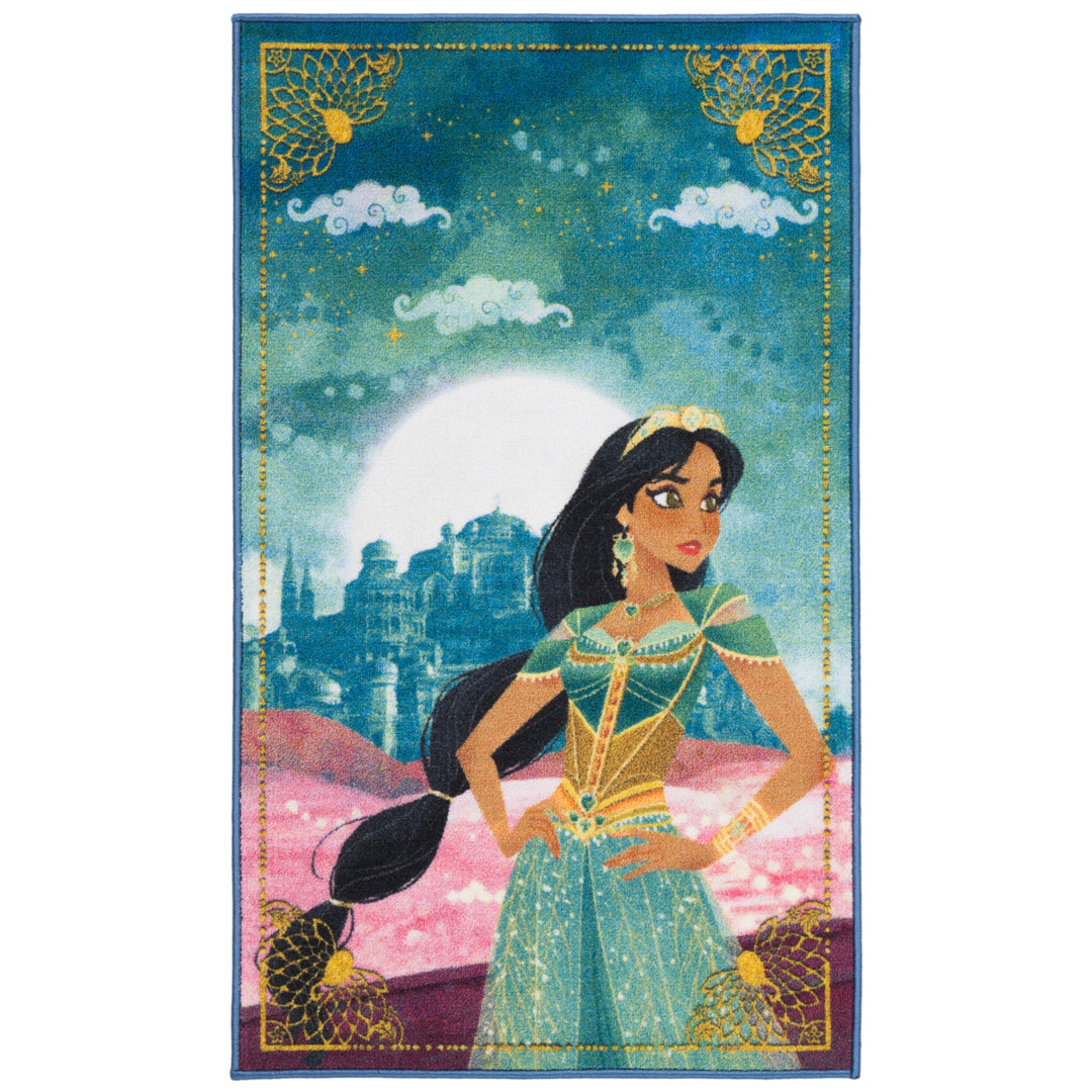 SAFAVIEH Disney Rugs DSN537K Turquoise/Pink Rug Image 1