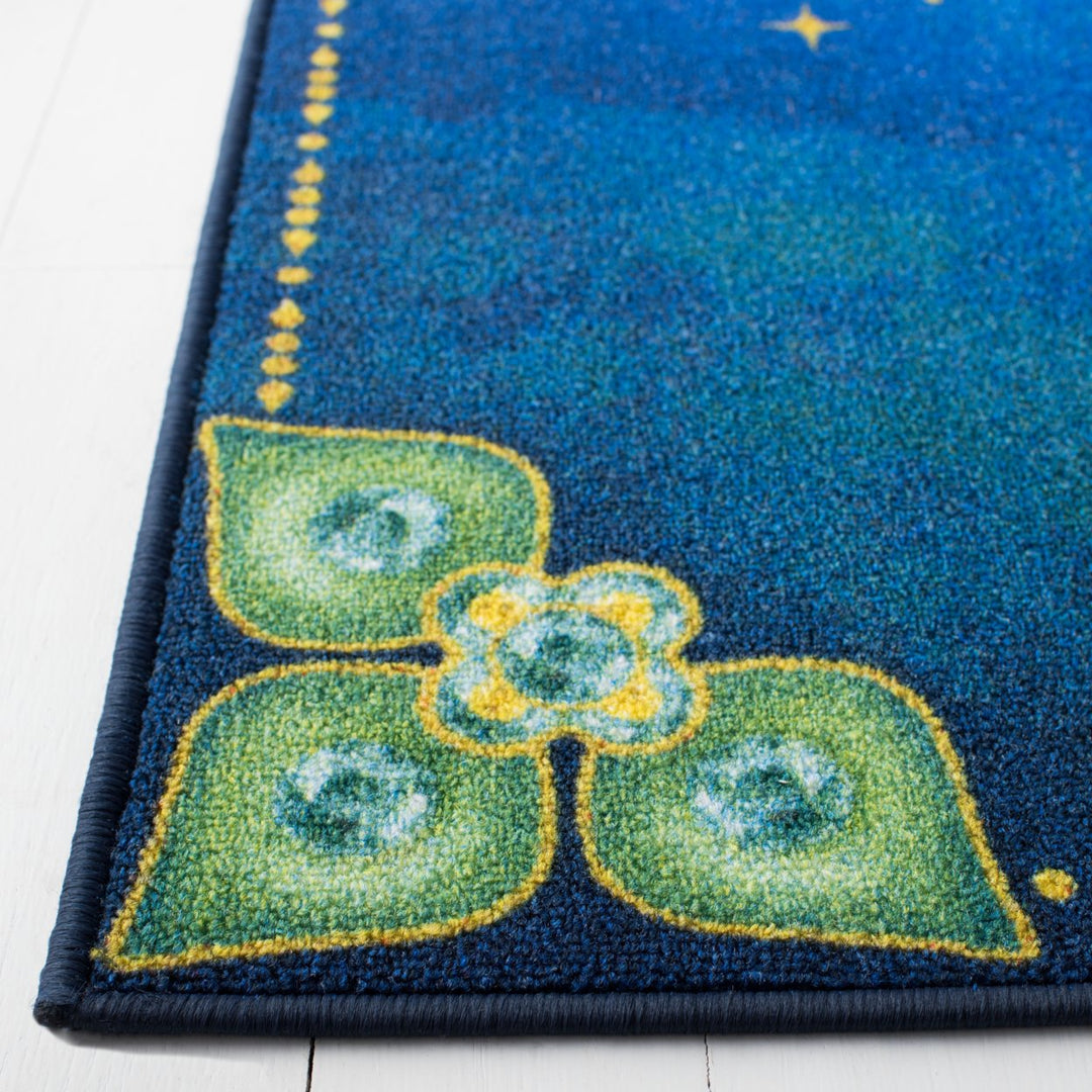 SAFAVIEH Disney Rugs DSN536M Blue / Green Rug Image 2