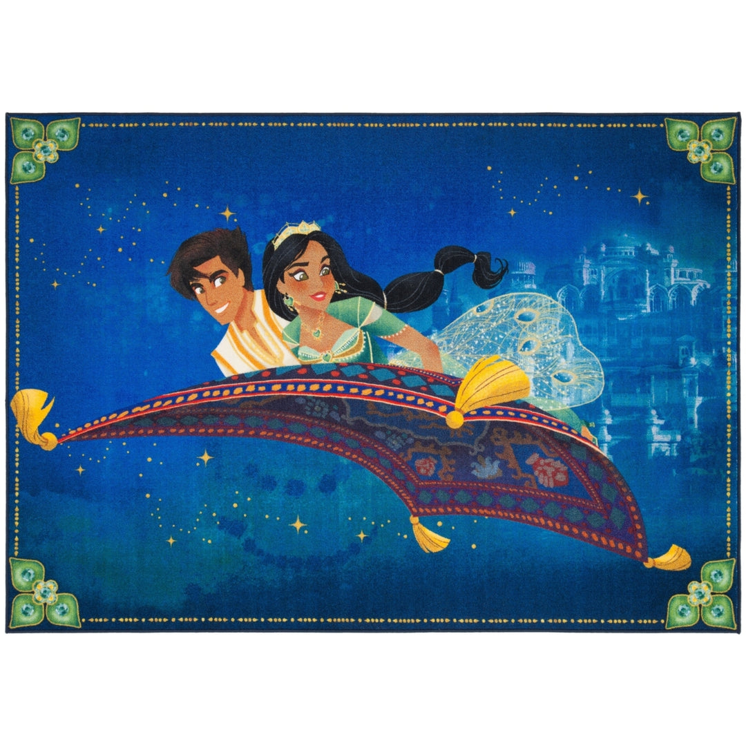 SAFAVIEH Disney Rugs DSN536M Blue / Green Rug Image 6