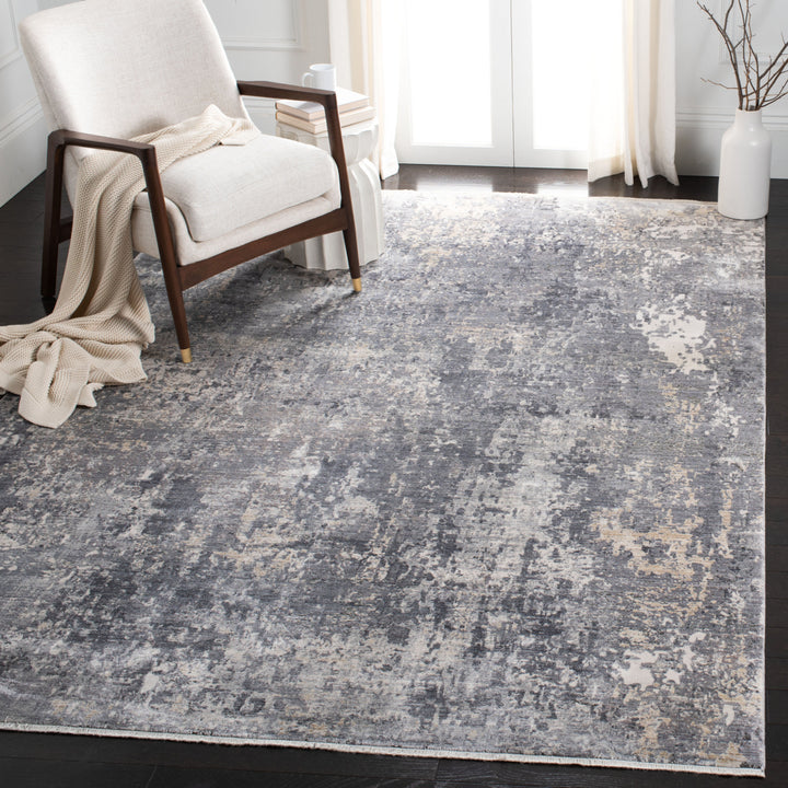 SAFAVIEH Eclipse Collection ECL128F Grey / Beige Rug Image 1