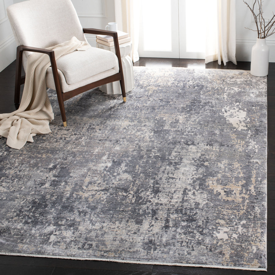 SAFAVIEH Eclipse Collection ECL128F Grey / Beige Rug Image 1