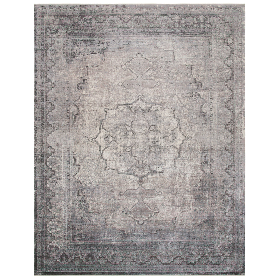 SAFAVIEH Eclipse Collection ECL134A Ivory / Charcoal Rug Image 1