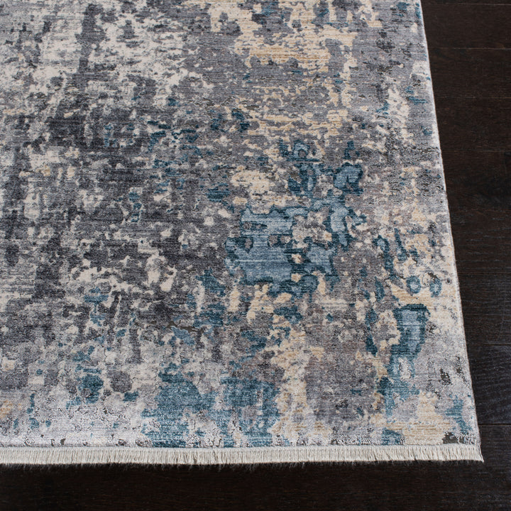 SAFAVIEH Eclipse Collection ECL128G Grey / Blue Rug Image 3