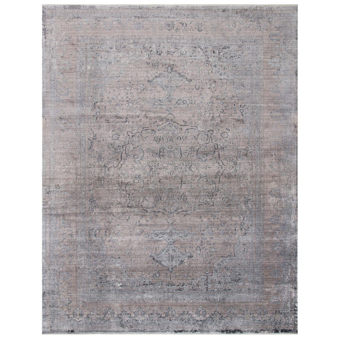 SAFAVIEH Eclipse Collection ECL134B Beige / Grey Rug Image 1