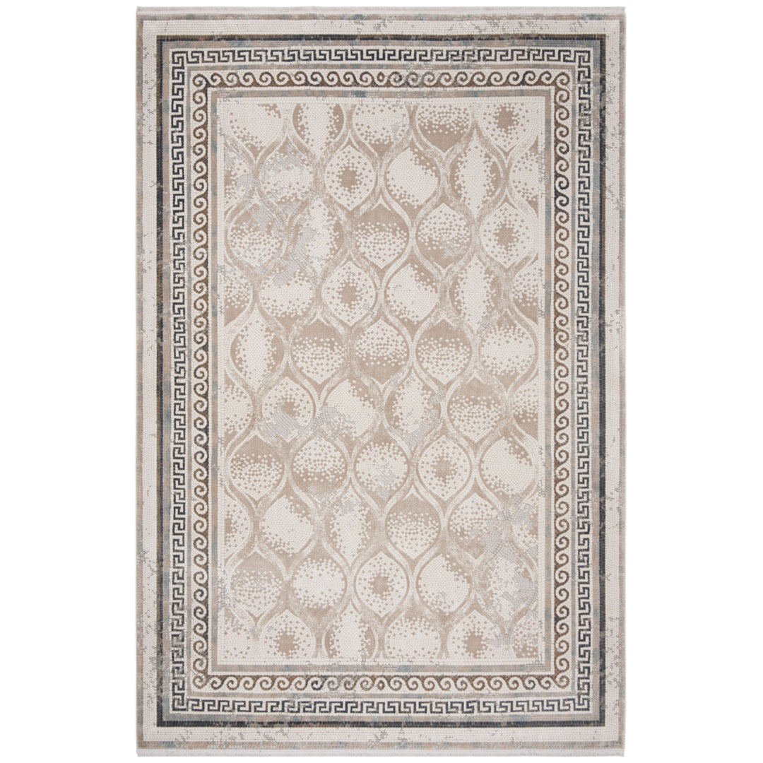 SAFAVIEH ECL178B Eclipse 100 Beige / Brown Image 1