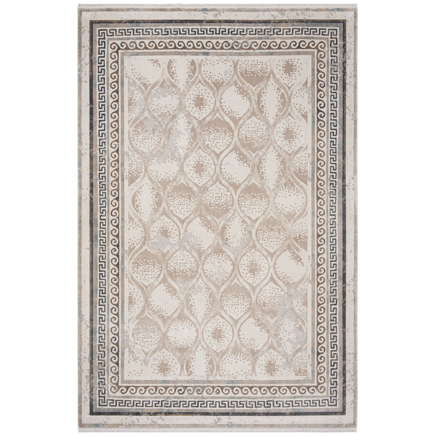 SAFAVIEH ECL178B Eclipse 100 Beige / Brown Image 1