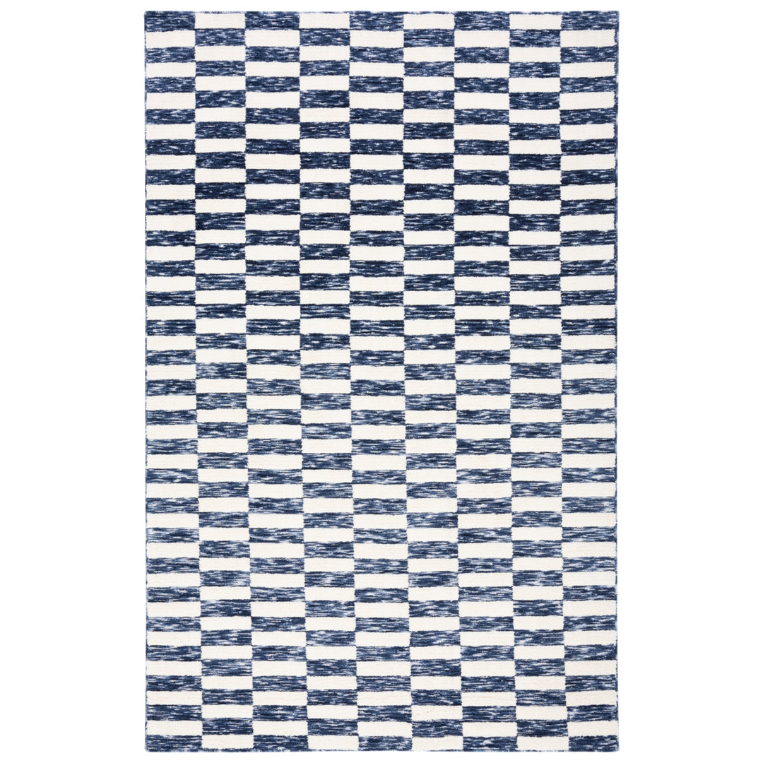 SAFAVIEH Easy Care ECR109N Navy / Ivory Rug Image 1