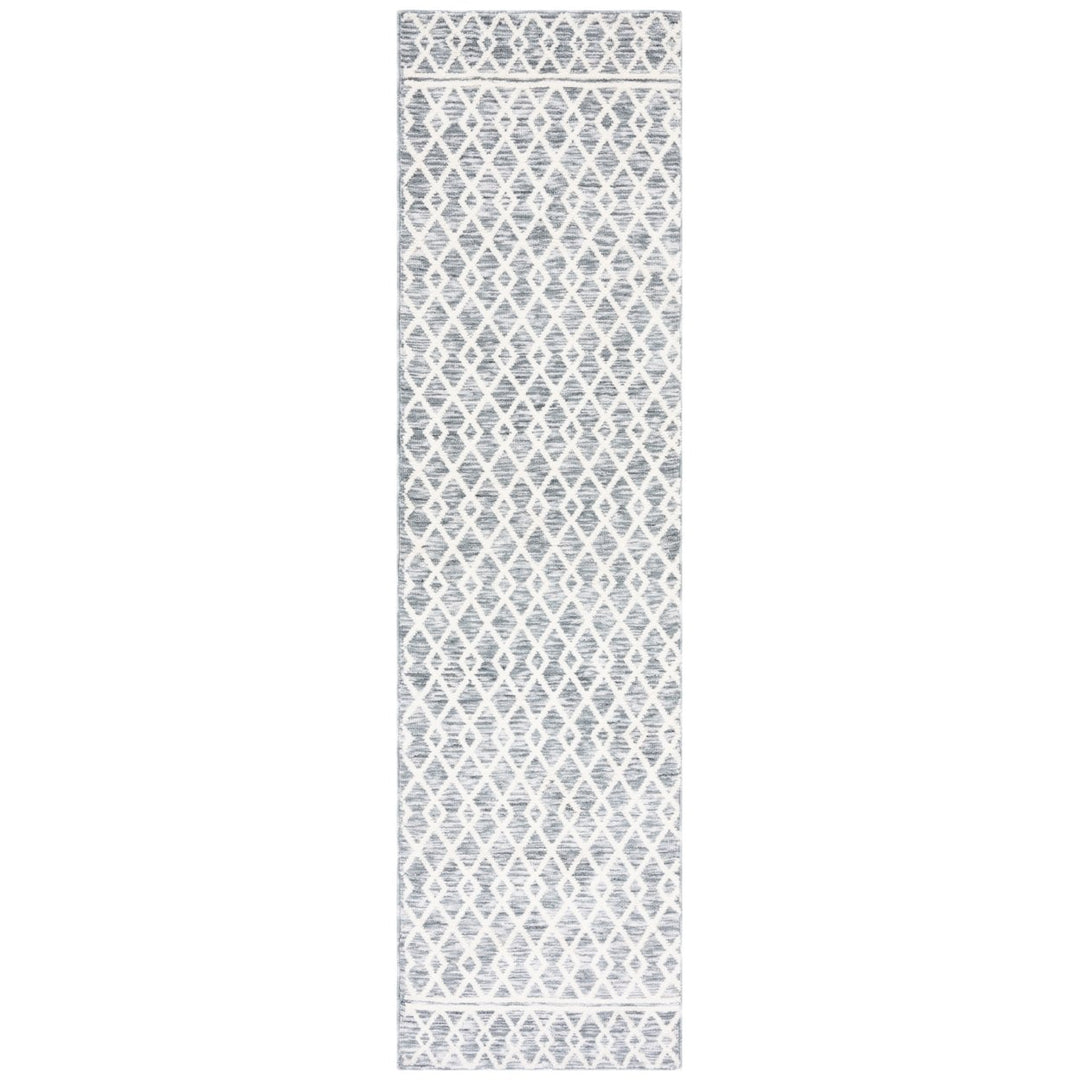 SAFAVIEH Easy Care ECR111F Grey / Ivory Rug Image 1