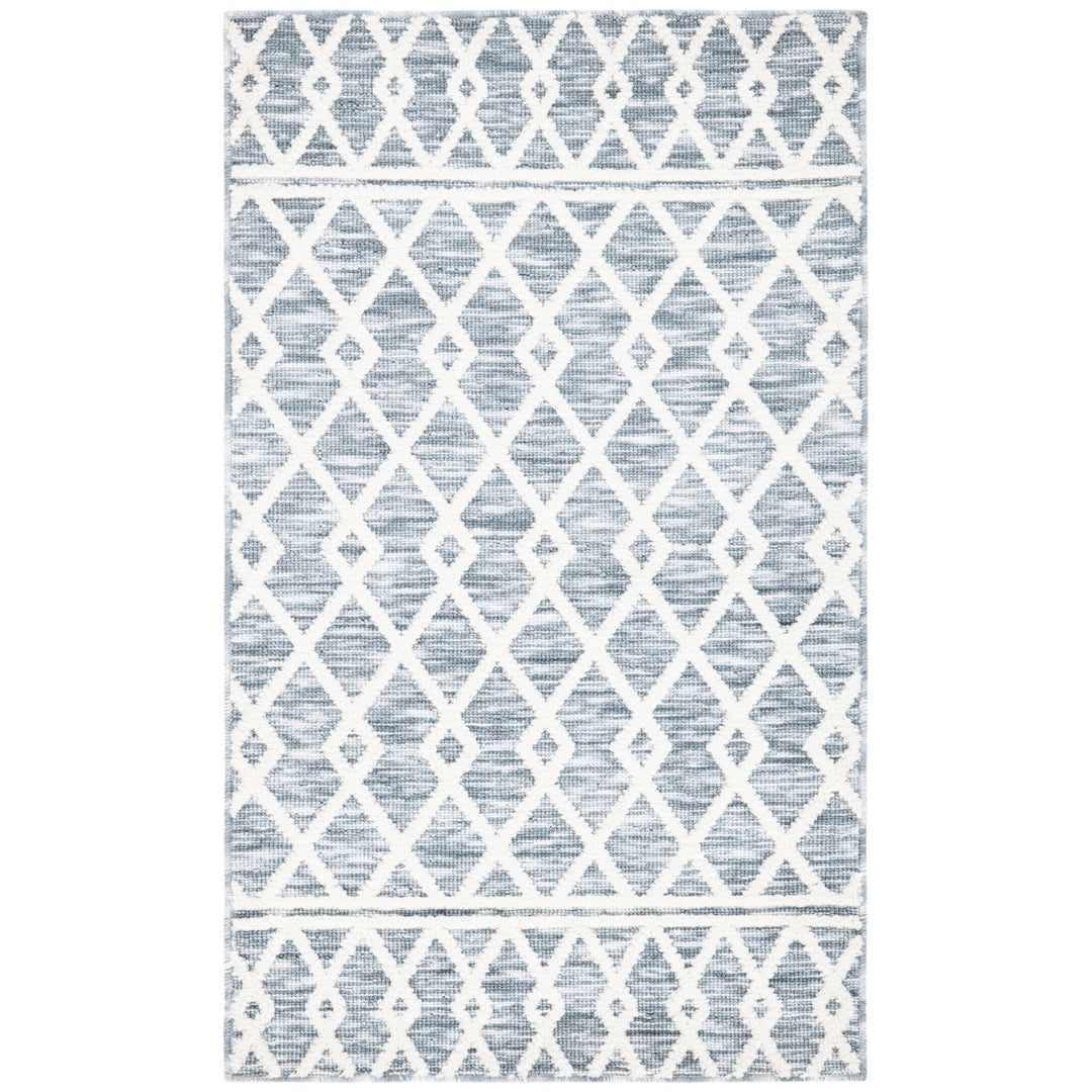 SAFAVIEH Easy Care ECR111F Grey / Ivory Rug Image 1