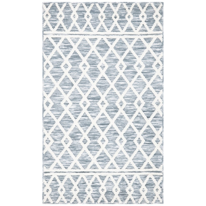 SAFAVIEH Easy Care ECR111F Grey / Ivory Rug Image 1