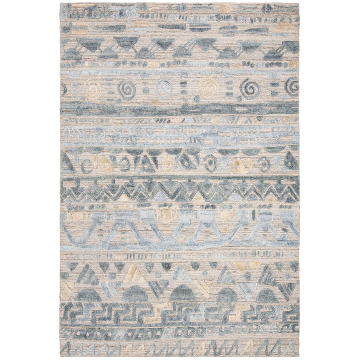 SAFAVIEH ELM181M Elements Light Blue / Beige Image 1