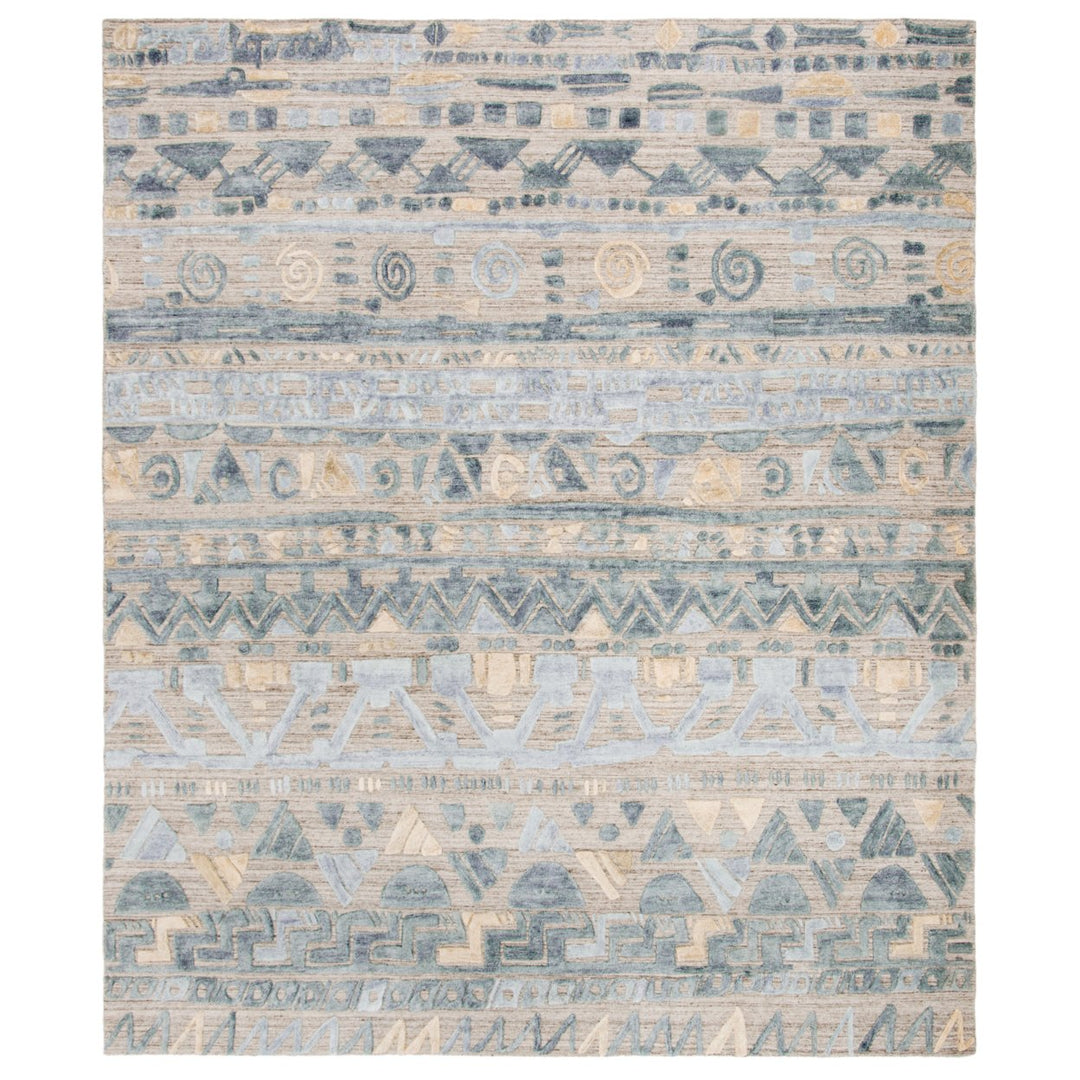 SAFAVIEH ELM181M Elements Light Blue / Beige Image 1