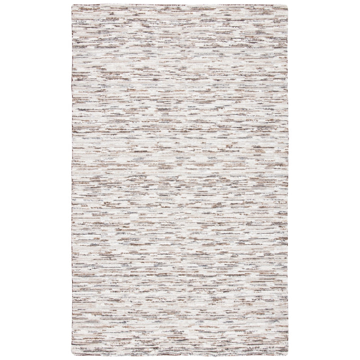 SAFAVIEH Elements ELM202T Handmade Brown / Light Grey Rug Image 2