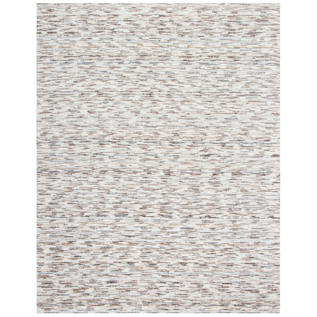 SAFAVIEH Elements ELM202T Handmade Brown / Light Grey Rug Image 6