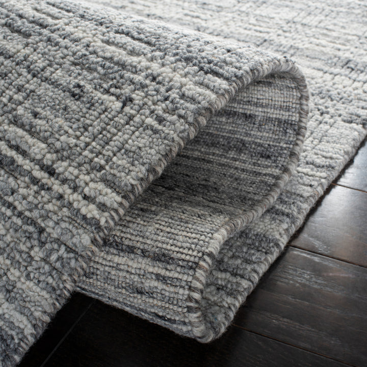 SAFAVIEH Elements ELM301Z Handmade Black / Light Grey Rug Image 5