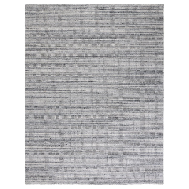 SAFAVIEH Elements ELM301Z Handmade Black / Light Grey Rug Image 1