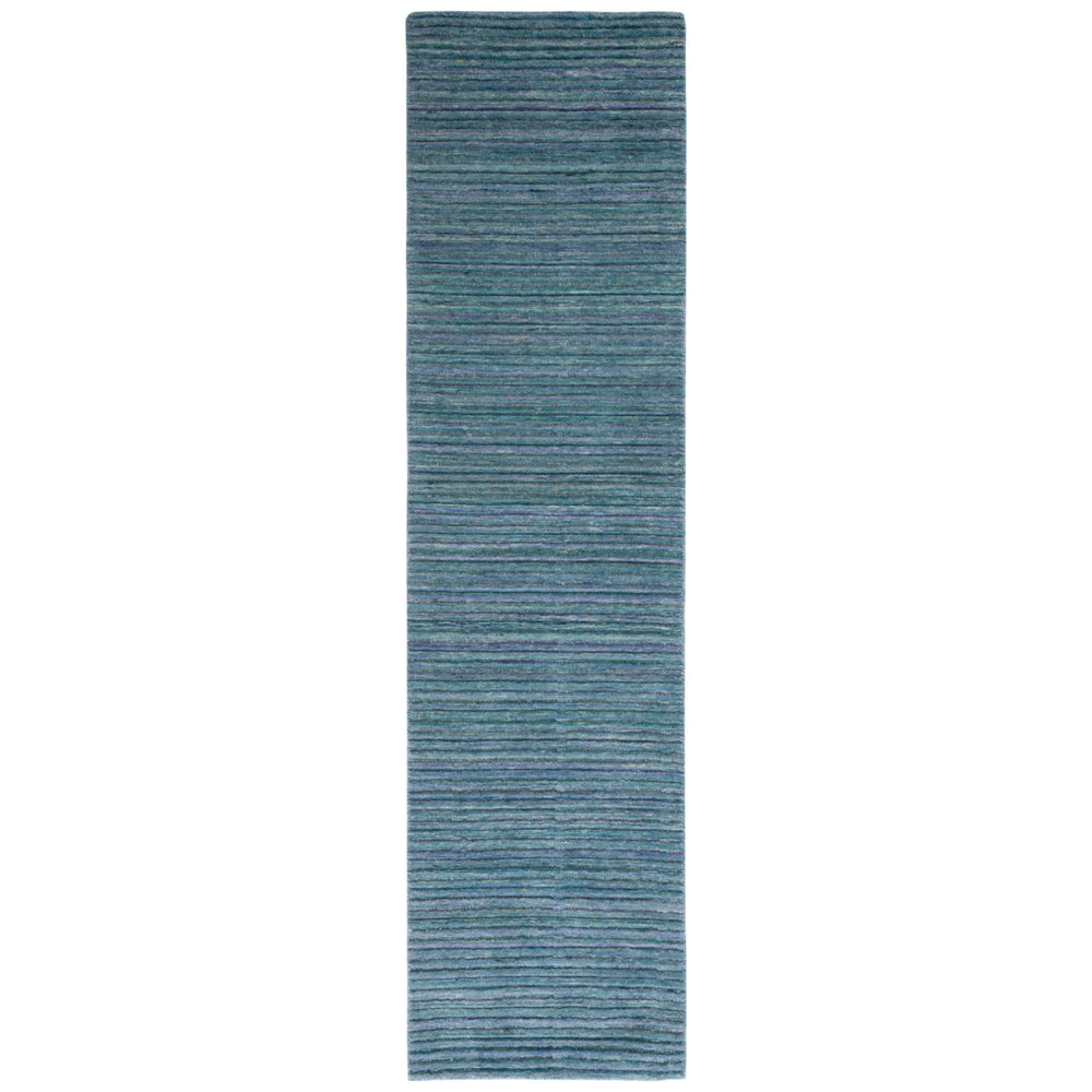 SAFAVIEH Elements Collection ELM701J Handwoven Aqua Rug Image 2