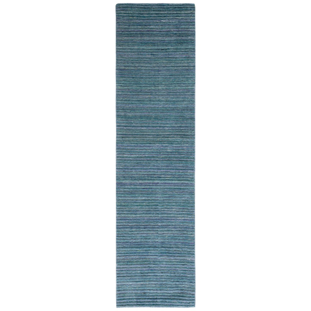 SAFAVIEH Elements Collection ELM701J Handwoven Aqua Rug Image 1