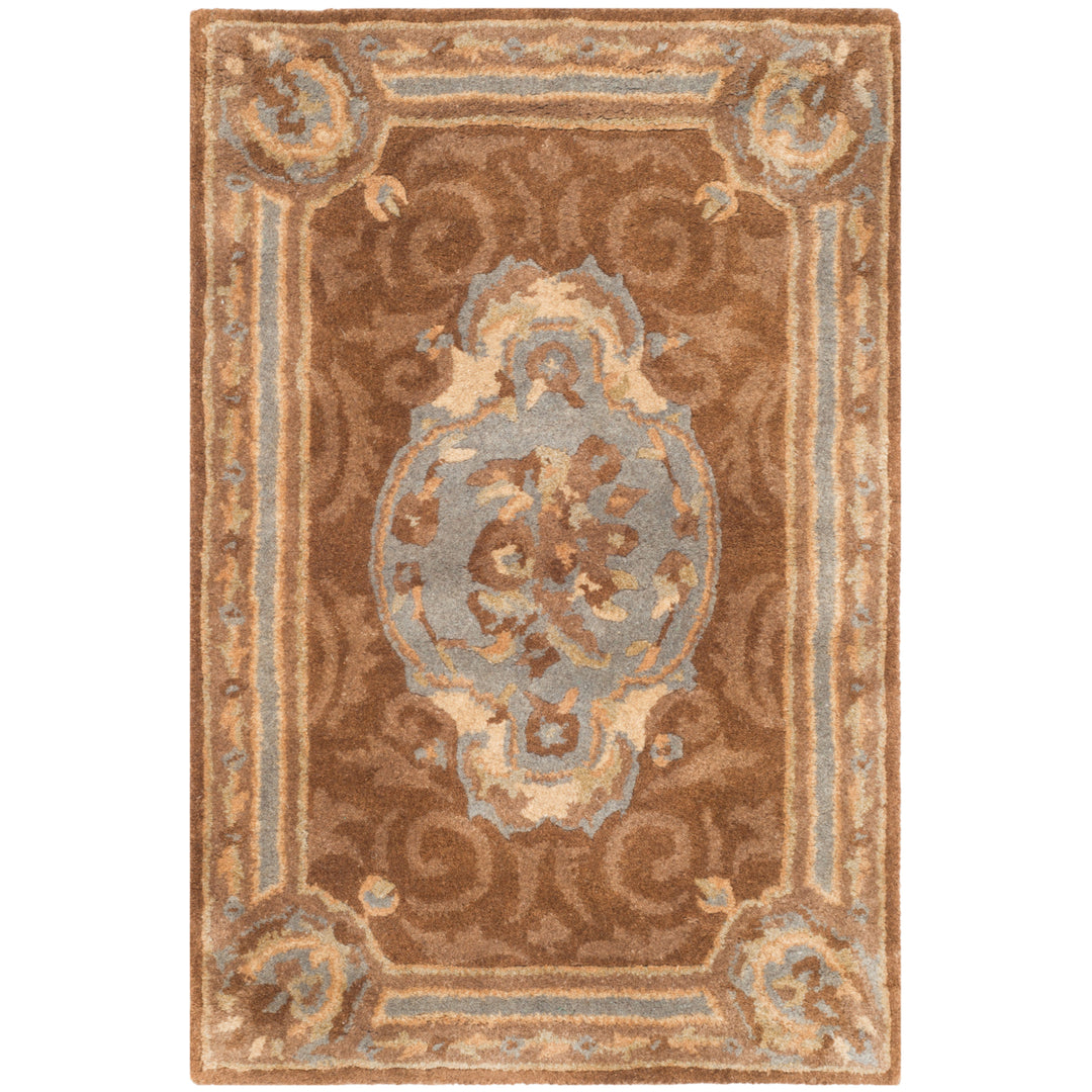 SAFAVIEH Empire EM409A Handmade Blue / Brown Rug Image 1