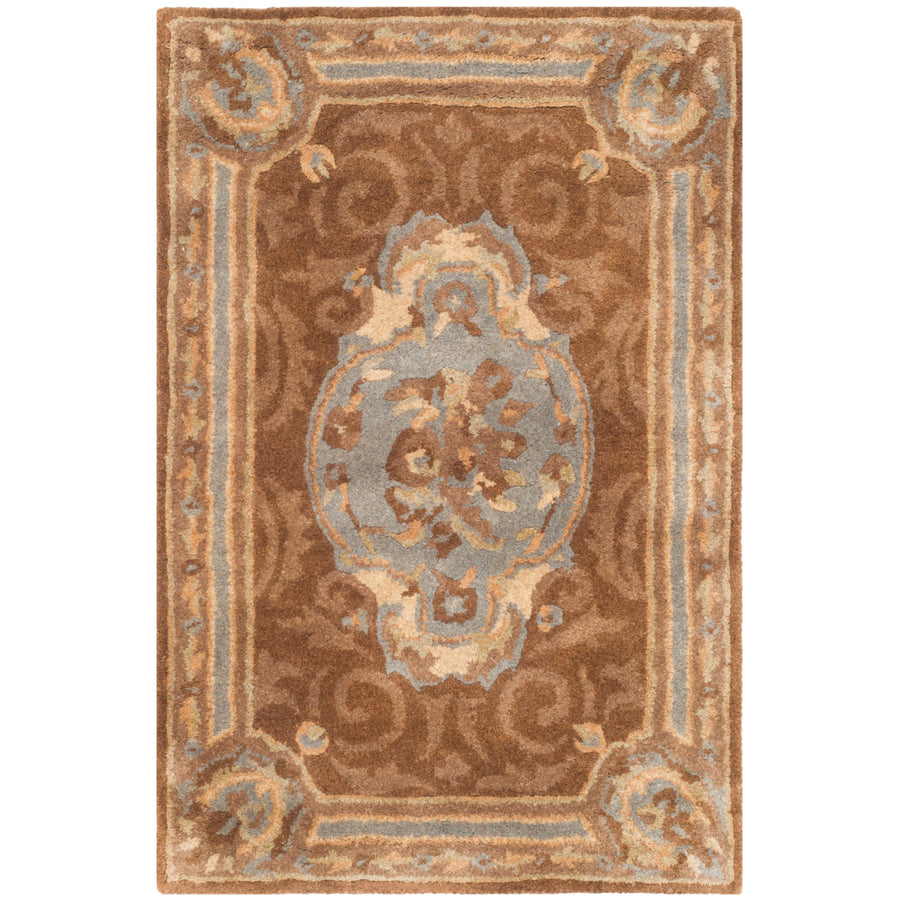 SAFAVIEH Empire EM409A Handmade Blue / Brown Rug Image 1