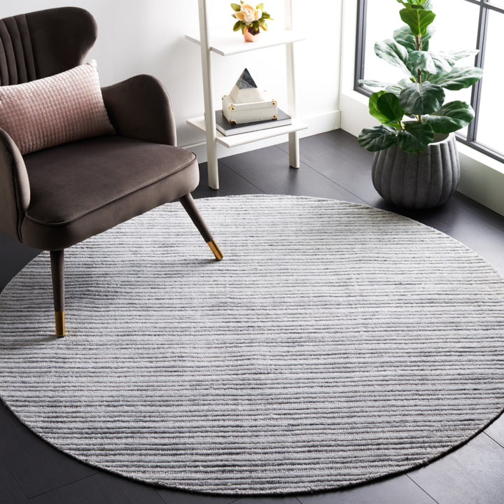 SAFAVIEH Elements Collection ELM701F Handwoven Grey Rug Image 3