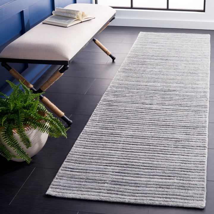 SAFAVIEH Elements Collection ELM701F Handwoven Grey Rug Image 4