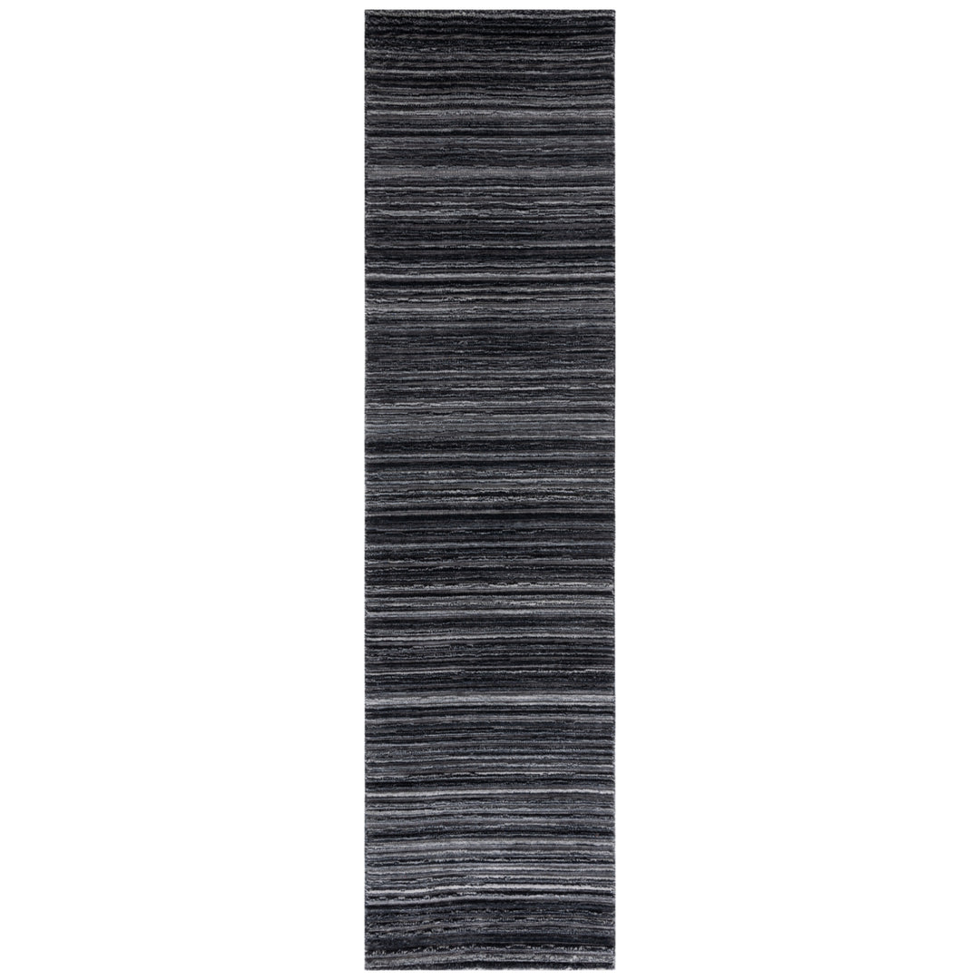 SAFAVIEH Elements ELM701Z Handwoven Black / Grey Rug Image 1