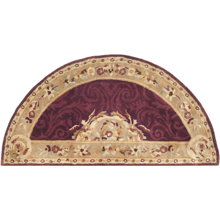 SAFAVIEH EM414A Empire Dark Red / Dark Beig Image 1