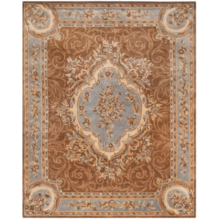 SAFAVIEH Empire EM409A Handmade Blue / Brown Rug Image 6