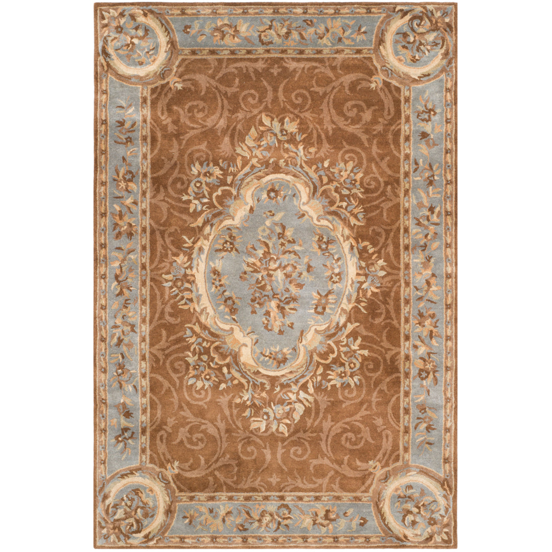 SAFAVIEH Empire EM409A Handmade Blue / Brown Rug Image 7