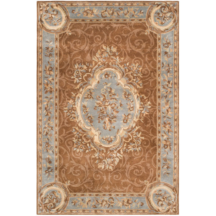 SAFAVIEH Empire EM409A Handmade Blue / Brown Rug Image 1