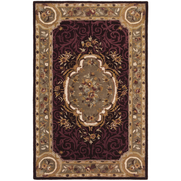 SAFAVIEH EM414A Empire Dark Red / Dark Beig Image 6