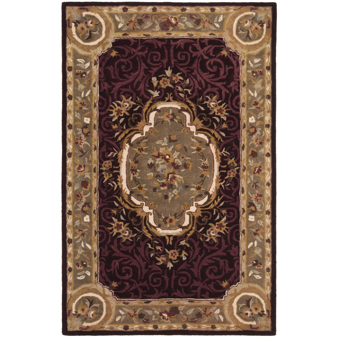 SAFAVIEH EM414A Empire Dark Red / Dark Beig Image 1