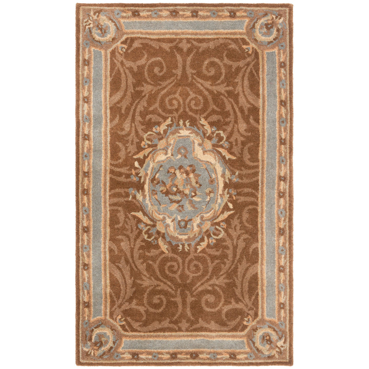 SAFAVIEH Empire EM409A Handmade Blue / Brown Rug Image 8