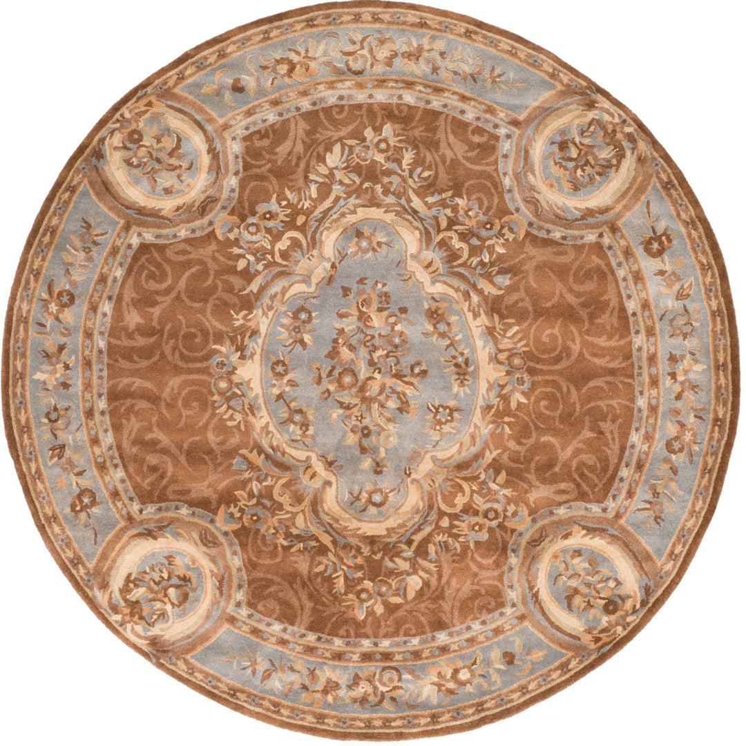 SAFAVIEH Empire EM409A Handmade Blue / Brown Rug Image 10