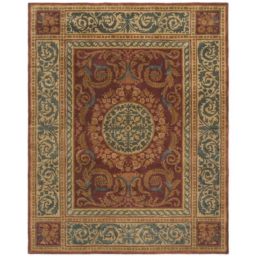 SAFAVIEH Empire EM421A Handmade Burgundy / Gold Rug Image 1