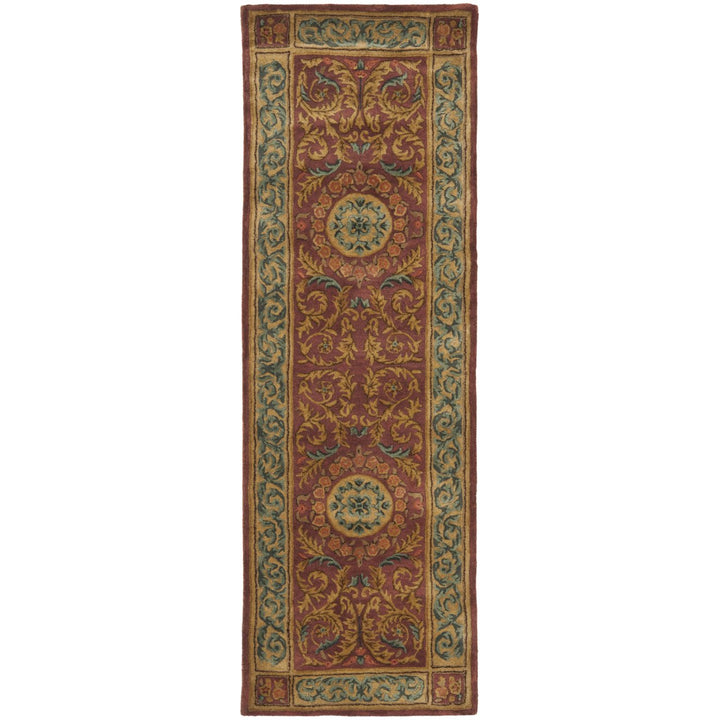 SAFAVIEH Empire EM421A Handmade Burgundy / Gold Rug Image 1