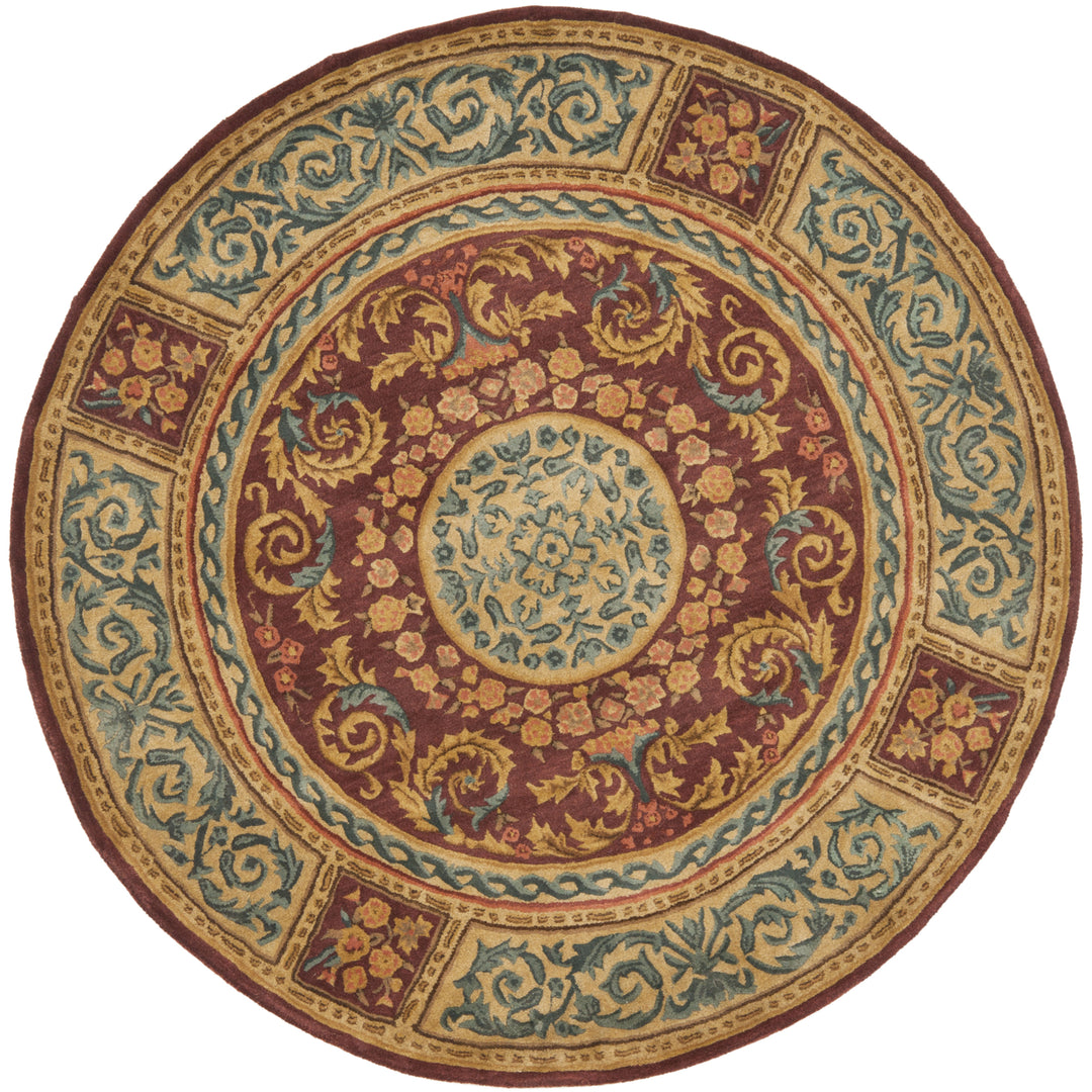 SAFAVIEH Empire EM421A Handmade Burgundy / Gold Rug Image 6